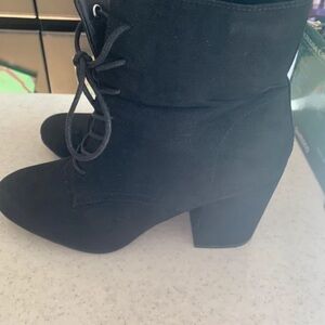 Boots Black Lace-Up Women's Boots